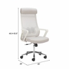 Jett High Back Office Chair in Light Gray