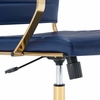 Jive Gold Stainless Steel Highback Office Chair in Gold Navy