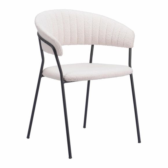 Josephine Dining Chair Set of 2 in Cream