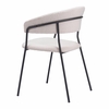 Josephine Dining Chair Set of 2 in Cream