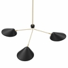 Journey 3-Light 14" Arm Pendant in Black