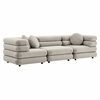 Jubilee 3-Piece Modular Performance Velvet Sectional Sofa