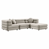 Jubilee 4-Piece Modular Performance Velvet Sectional Sofa