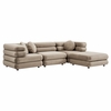 Jubilee 4-Piece Modular Performance Velvet Sectional Sofa
