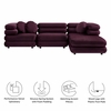 Jubilee 4-Piece Modular Performance Velvet Sectional Sofa