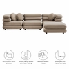 Jubilee 4-Piece Modular Performance Velvet Sectional Sofa