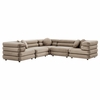 Jubilee 5-Piece Modular Performance Velvet Sectional Sofa