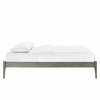 June Queen Wood Platform Bed Frame in Gray