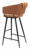 Juno Barstool Set of 2 in Brown