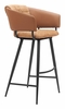 Juno Barstool Set of 2 in Brown