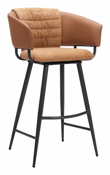 Juno Barstool Set of 2 in Brown