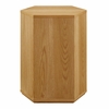 Kade Faceted Wood Side Table