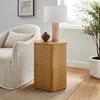Kade Faceted Wood Side Table