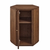 Kade Faceted Wood Side Table