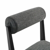 Kai Fabric Dining Chair in Charcoal Black