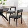 Kai Fabric Dining Chair in Charcoal Black
