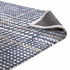 Kaja Abstract Plaid 5x8 Area Rug in Ivory/Cadet Blue and Citron
