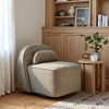Kakao Swivel Chair in Olive Brown