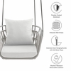 Kaliah Outdoor Patio Aluminum Swing Chair