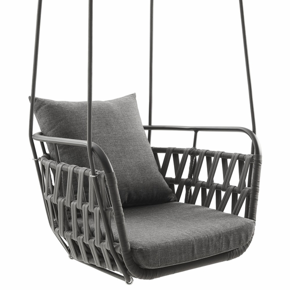 Kaliah Outdoor Patio Aluminum Swing Chair