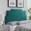 Kasia Performance Velvet Full/Queen Headboard in Teal