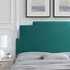 Kasia Performance Velvet Full/Queen Headboard in Teal