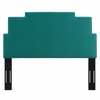Kasia Performance Velvet Twin Headboard in Teal