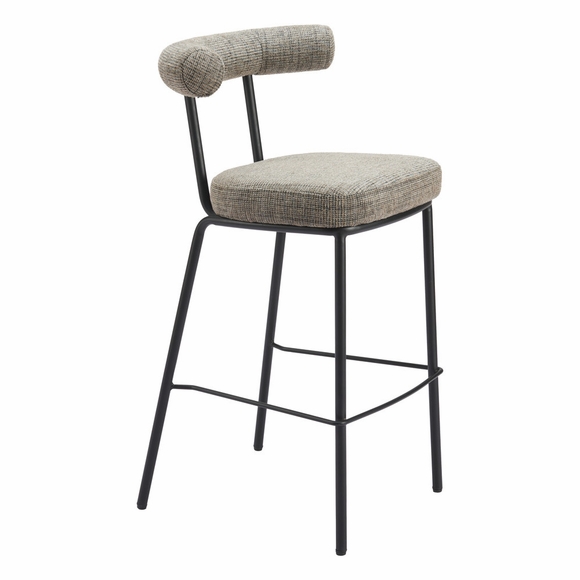 Kede Barstool in Green Tweed