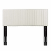 Keira King/California King Performance Velvet Headboard in Ivory
