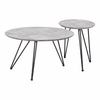 Kerris Coffee Table Set in Gray & Black