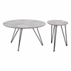 Kerris Coffee Table Set in Gray & Black