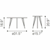 Kerris Coffee Table Set in Gray & Black