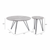 Kerris Coffee Table Set in Gray & Black