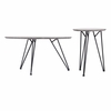 Kerris Coffee Table Set in Gray & Black