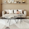 Kerris Coffee Table Set in Gray & Black