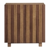 Kline 2-Door Striped Accent Cabinet