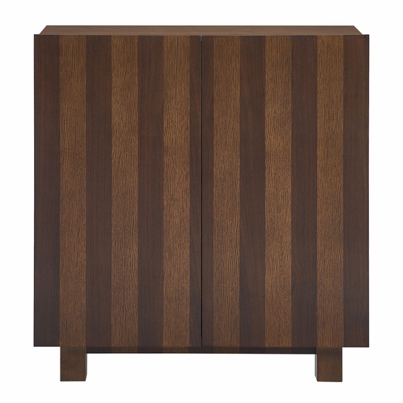 Kline 2-Door Striped Accent Cabinet