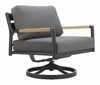 Koleso Swivel Chair in Gray