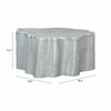 Kortha Coffee Table in Antique Silver