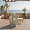 Lanai Swivel Chair in Multicolor
