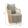 Lanai Swivel Chair in Multicolor