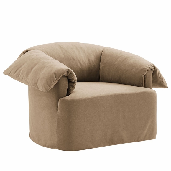 Lark Slipcovered Fabric Oversized Armchair