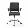 Lattice Vinyl Office Chair in Black