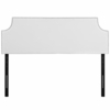 Laura Queen Vinyl Headboard in White