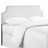 Laura Queen Vinyl Headboard in White