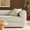 Leif 89" Boucle Upholstered Sofa in Pearl