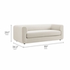 Leif 89" Performance Velvet Upholstered Sofa