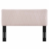 Leila Performance Velvet King/California King Headboard in Pink