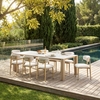 Leilani Rectangular Dining Table in White