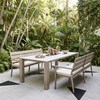 Leilani Rectangular Dining Table in White